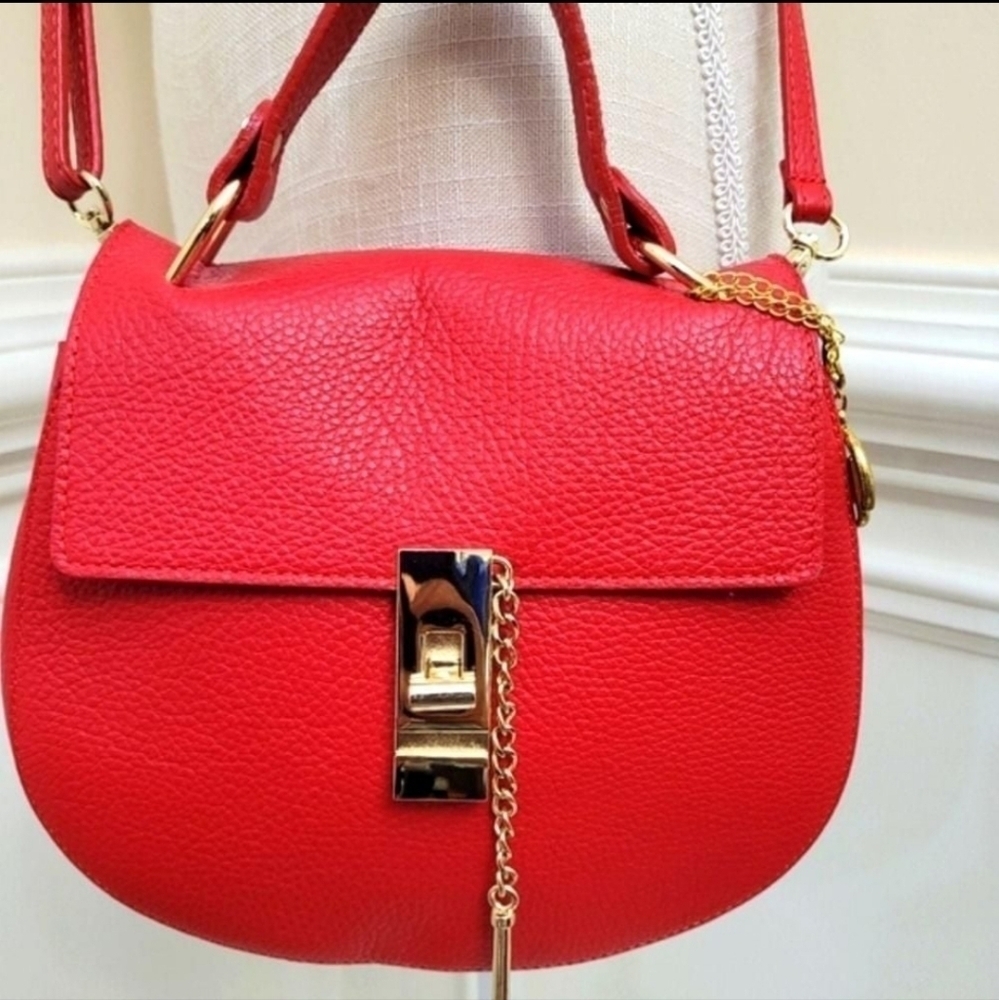 NWT Red Leather Crossbody